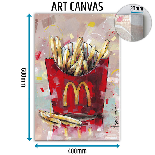 French fries canvas 40x60 cm