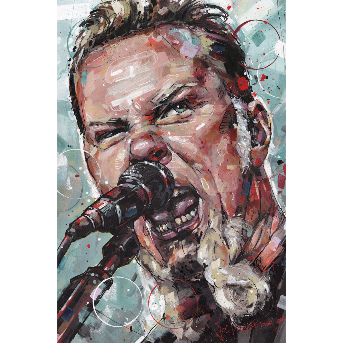 James Hetfield lienzo 40x60 cm