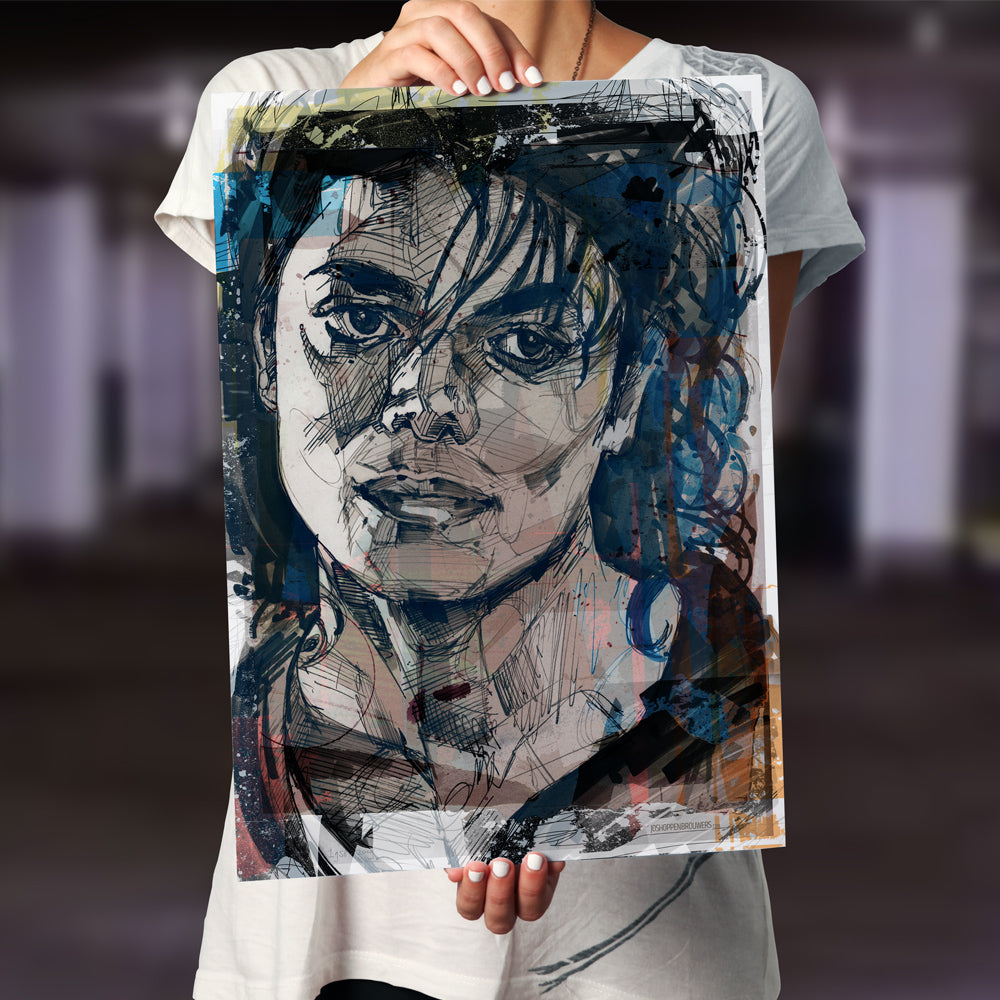 Michael Jackson 02 imprimé 50x70 cm