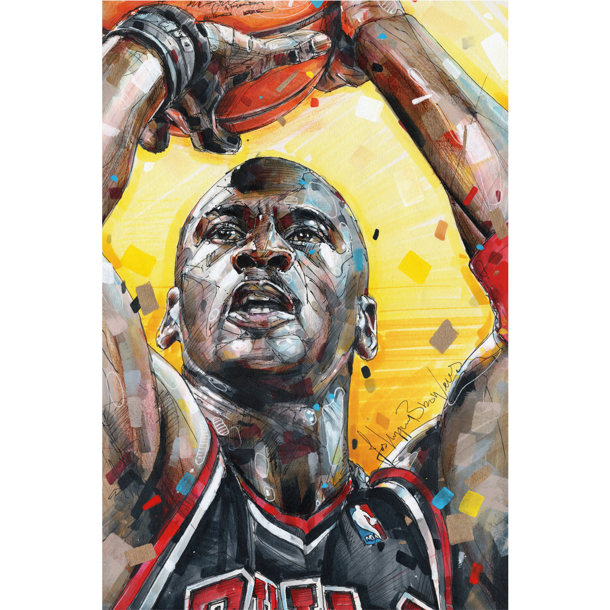 Michael Jordan 03 lienzo 40x60 cm