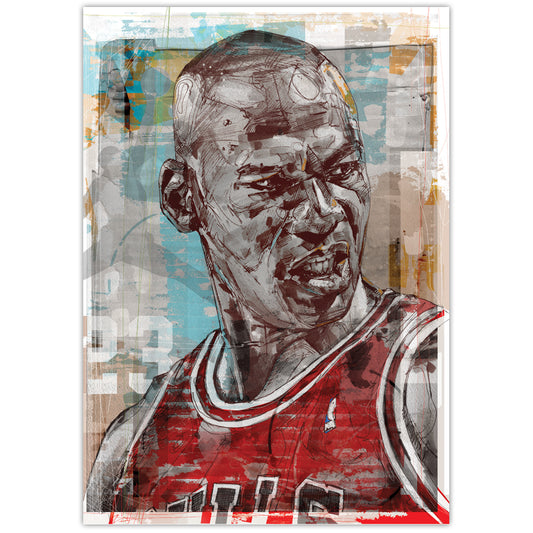 Michael Jordan 01 imprimé 29,7 x 42 cm (A3)