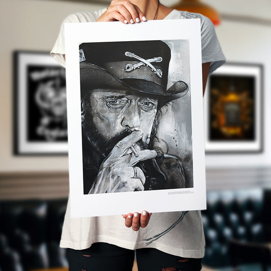 Lemmy Kilmister 01, Motörhead print 50x70 cm