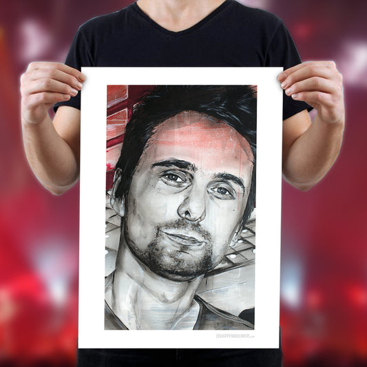 Matthew Bellamy imprimé 50x70 cm