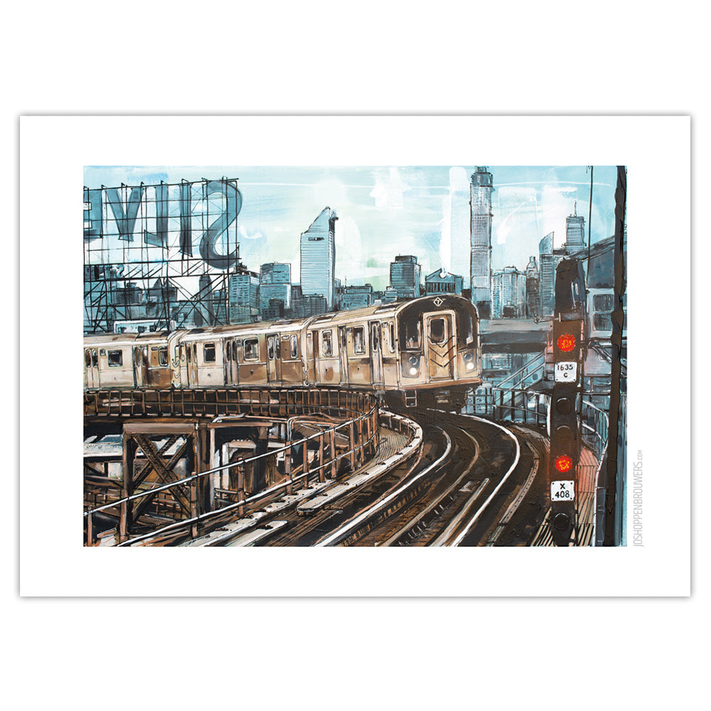 New York subway print 70x50 cm