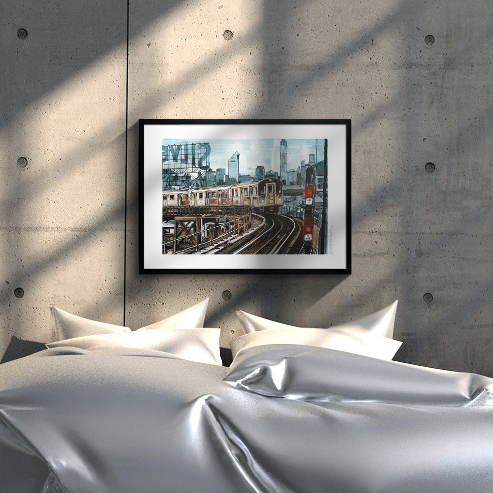 New York subway print 70x50 cm