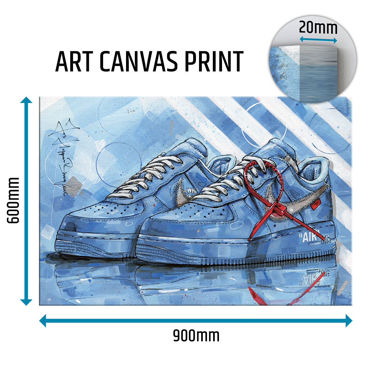 Nike Air Force 1 low university blue toile