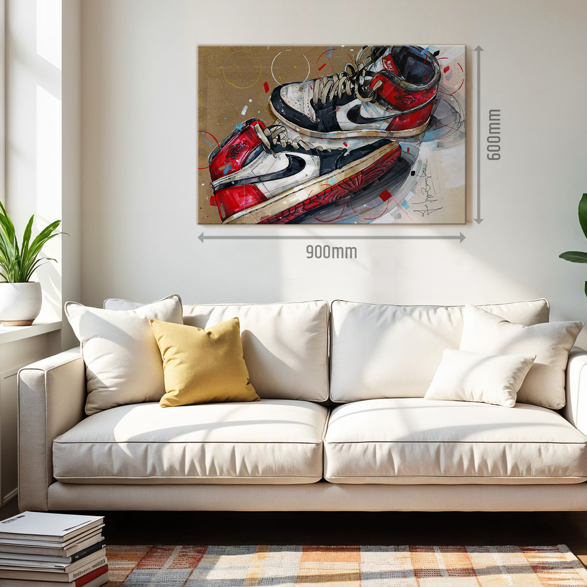 Nike Air Jordan 1 1984 black toe - white laces lienzo