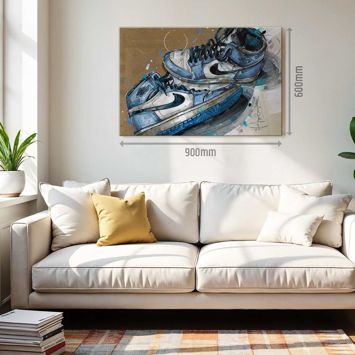 Nike Air Jordan 1 1984 universtiy blue lienzo