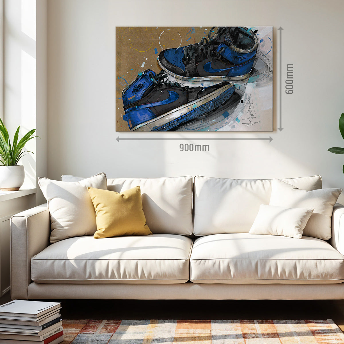 Nike Air Jordan 1 1984 royal blue lienzo