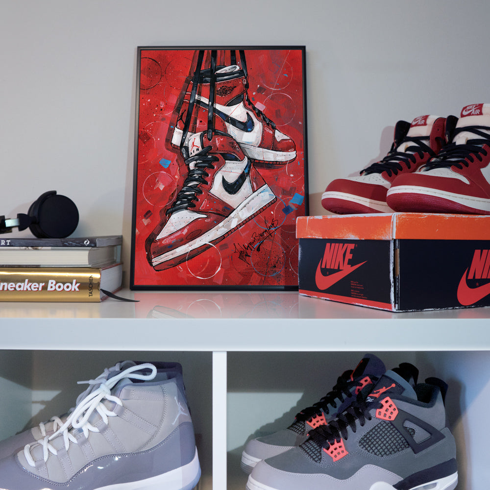 Nike Air Jordan 1 retro Chicago print 29,7x42 cm (A3)