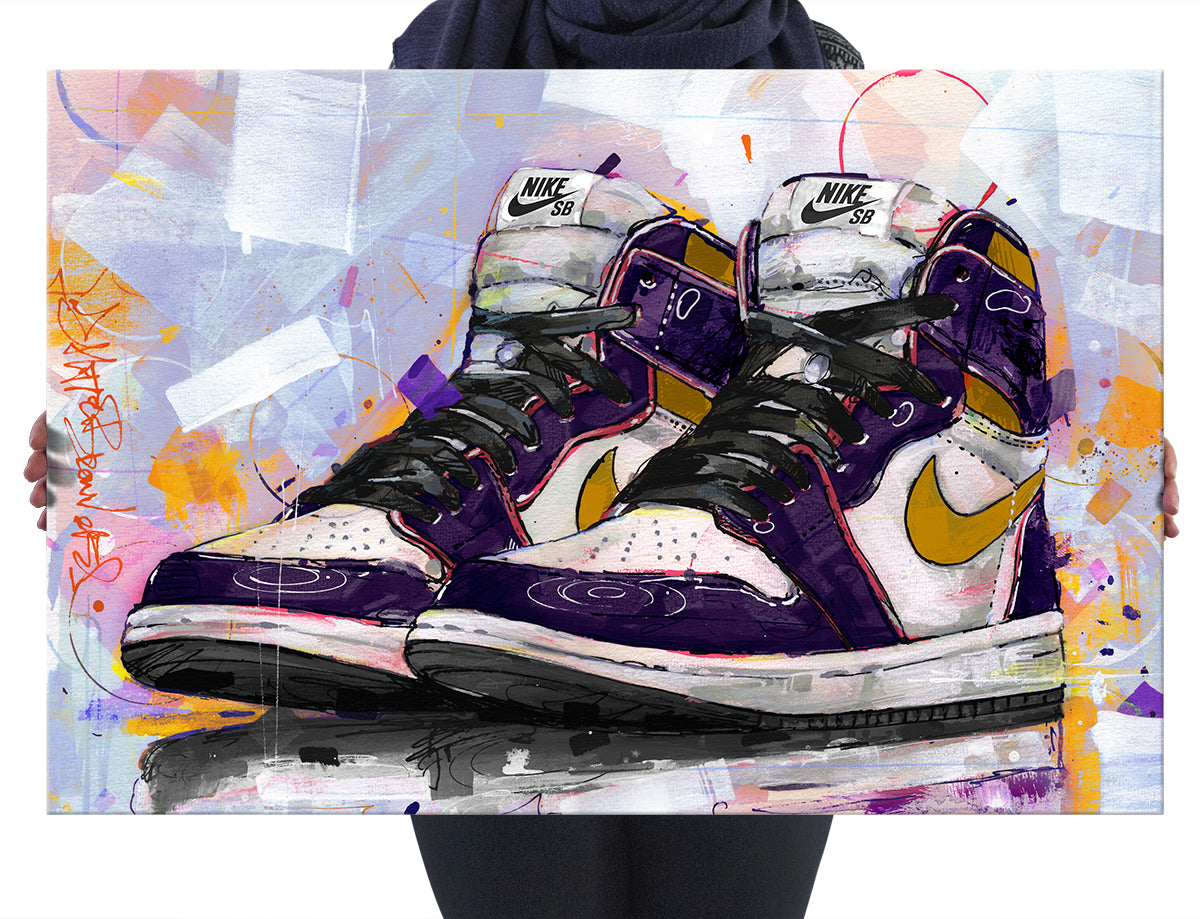 Nike Air Jordan 1 retro high L.A. to Chicago canvas