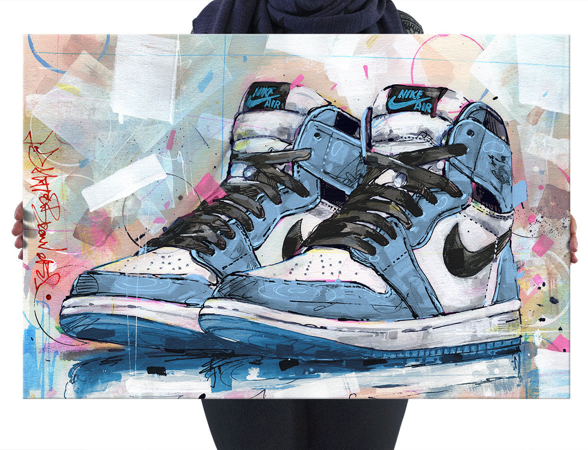 Nike Air Jordan 1 retro high university blue canvas