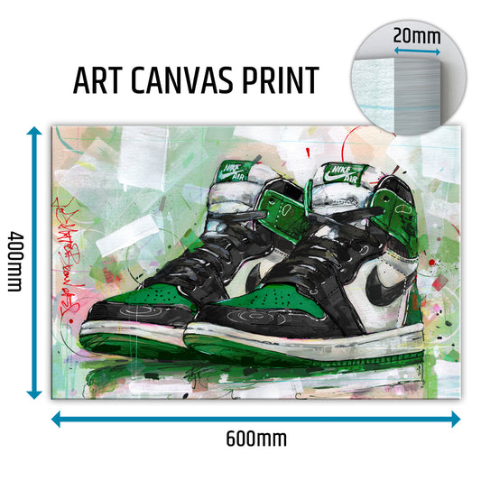 Nike Air Jordan 1 retro high pine green canvas 60x40 cm