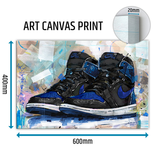 Nike Air Jordan 1 retro high royal blue canvas 60x40 cm