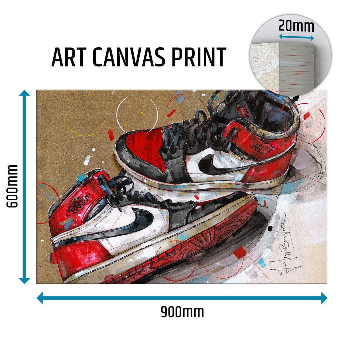 Nike Air Jordan 1 1984 bred toe canvas