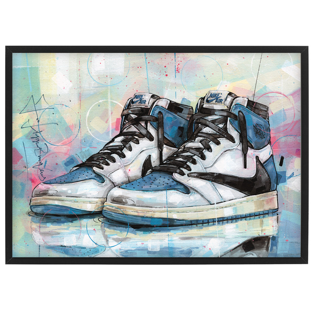 Nike Air Jordan 1 Travis Scott fragment high print