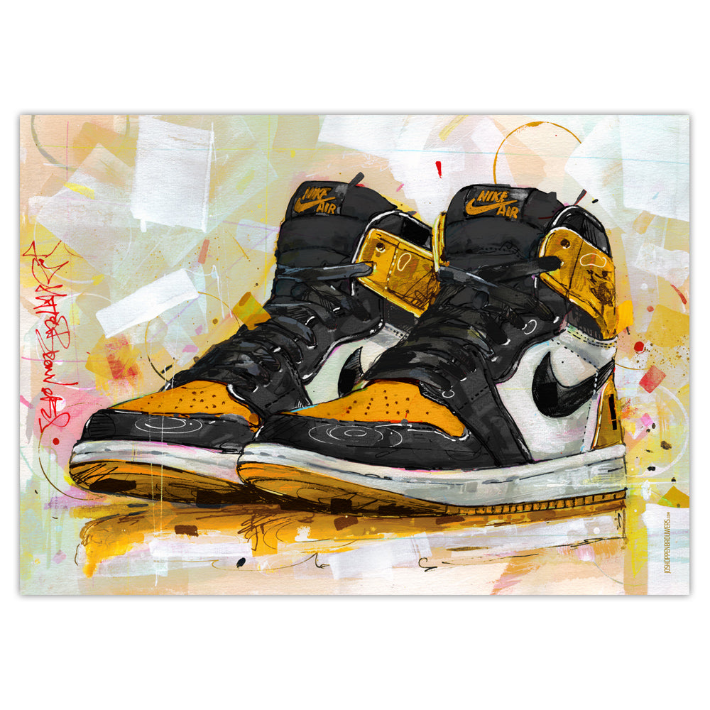 Nike Air Jordan 1 retro high attention attention Druck