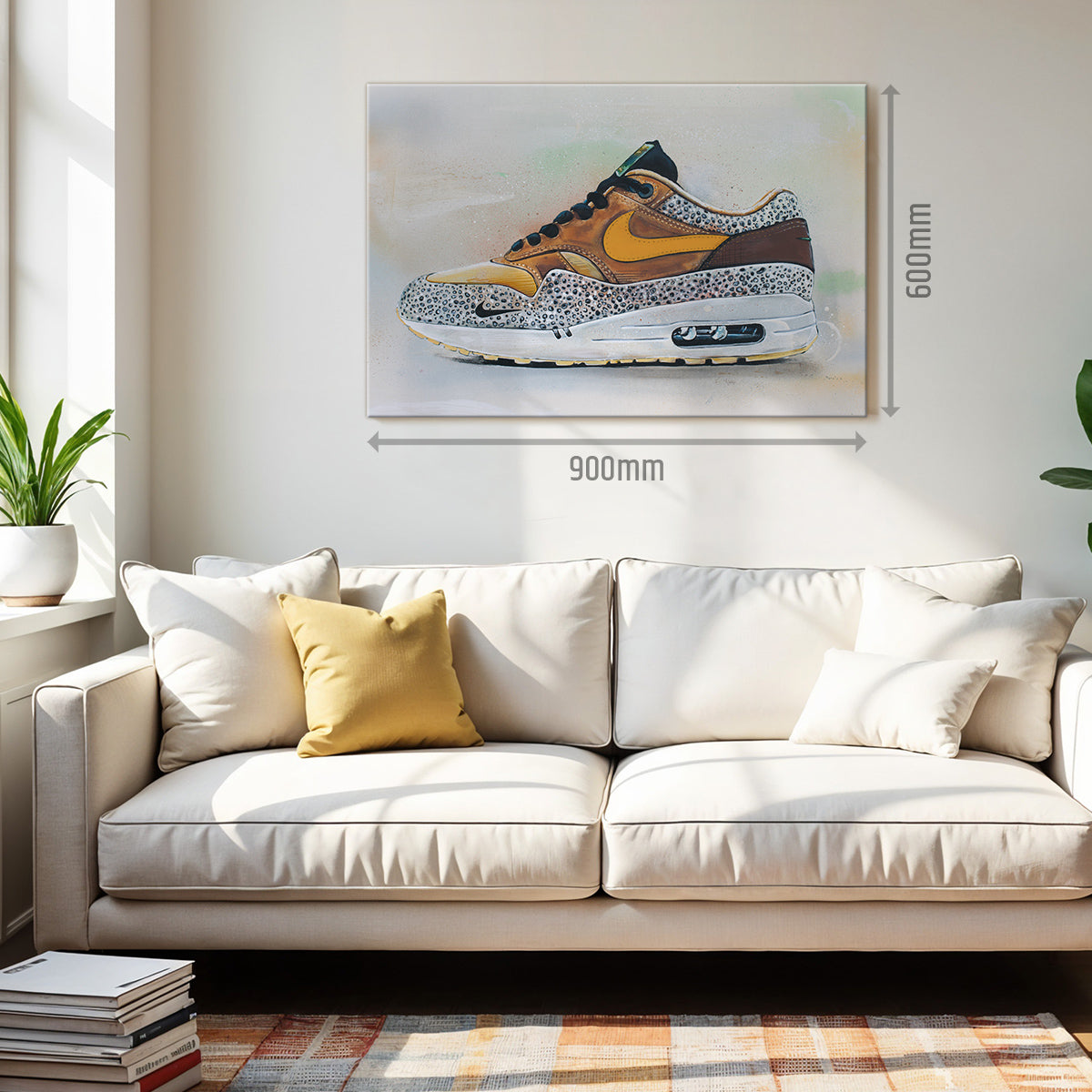 Nike Air Max 1 atmos safari orange canvas