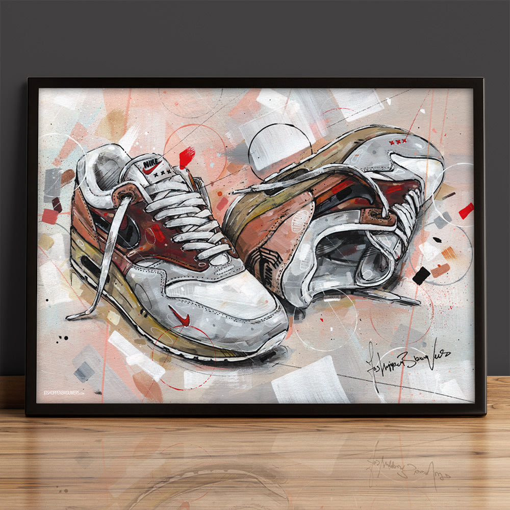 Nike Air Max 1 Amsterdam estampado 70x50 cm