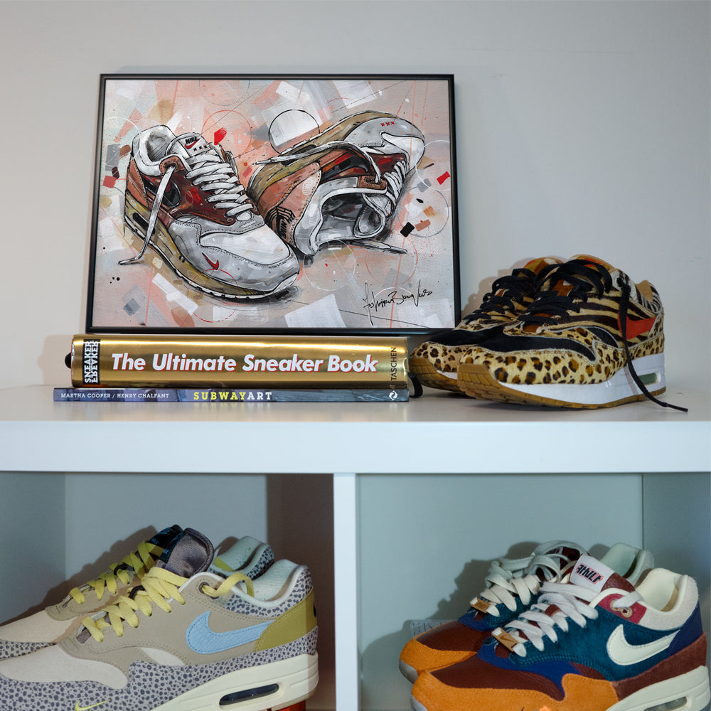 Nike Air Max 1 Amsterdam print 42x29,7 cm (A3) - framed & signed