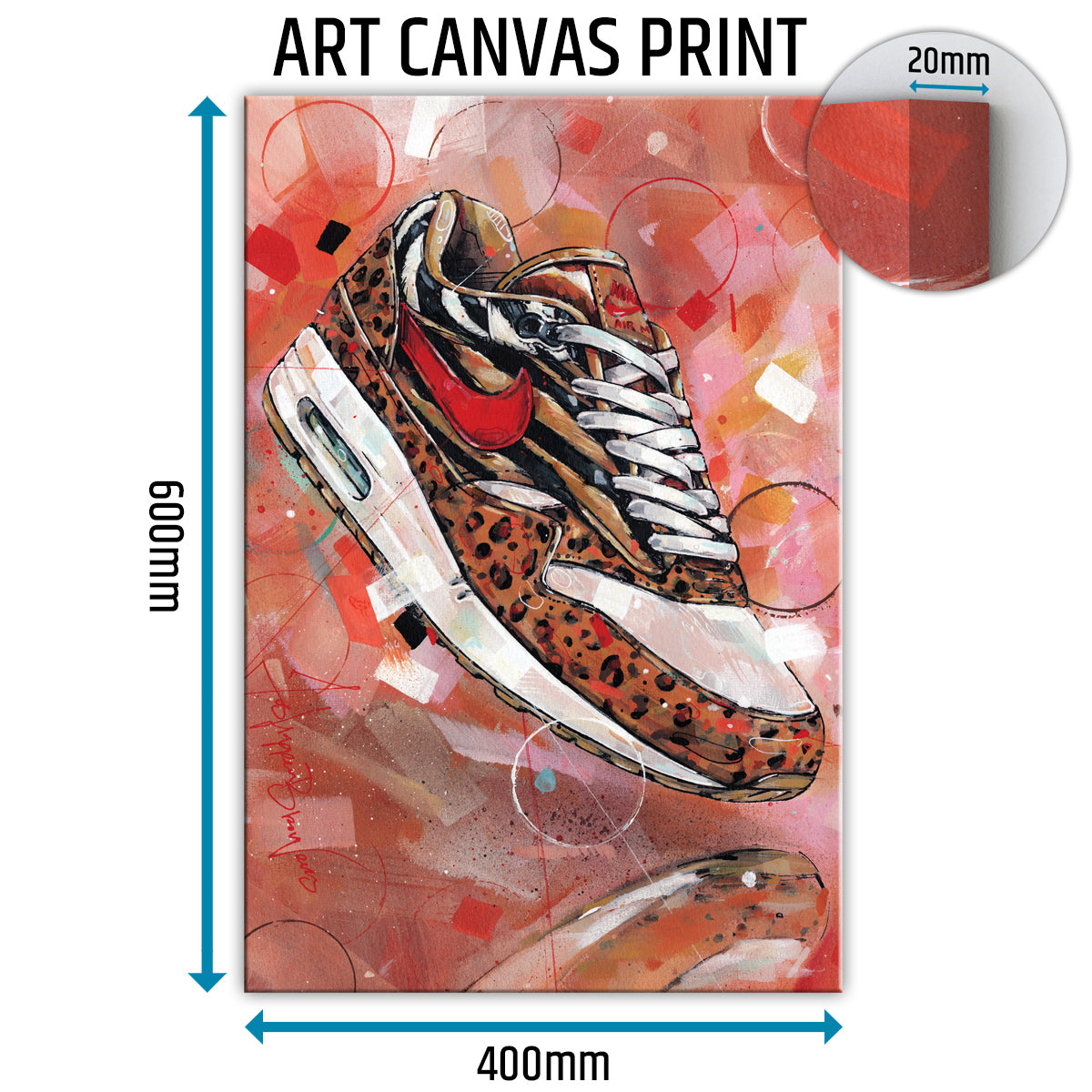 Nike Air Max 1 Animal pack 1.0 canvas 40x60 cm