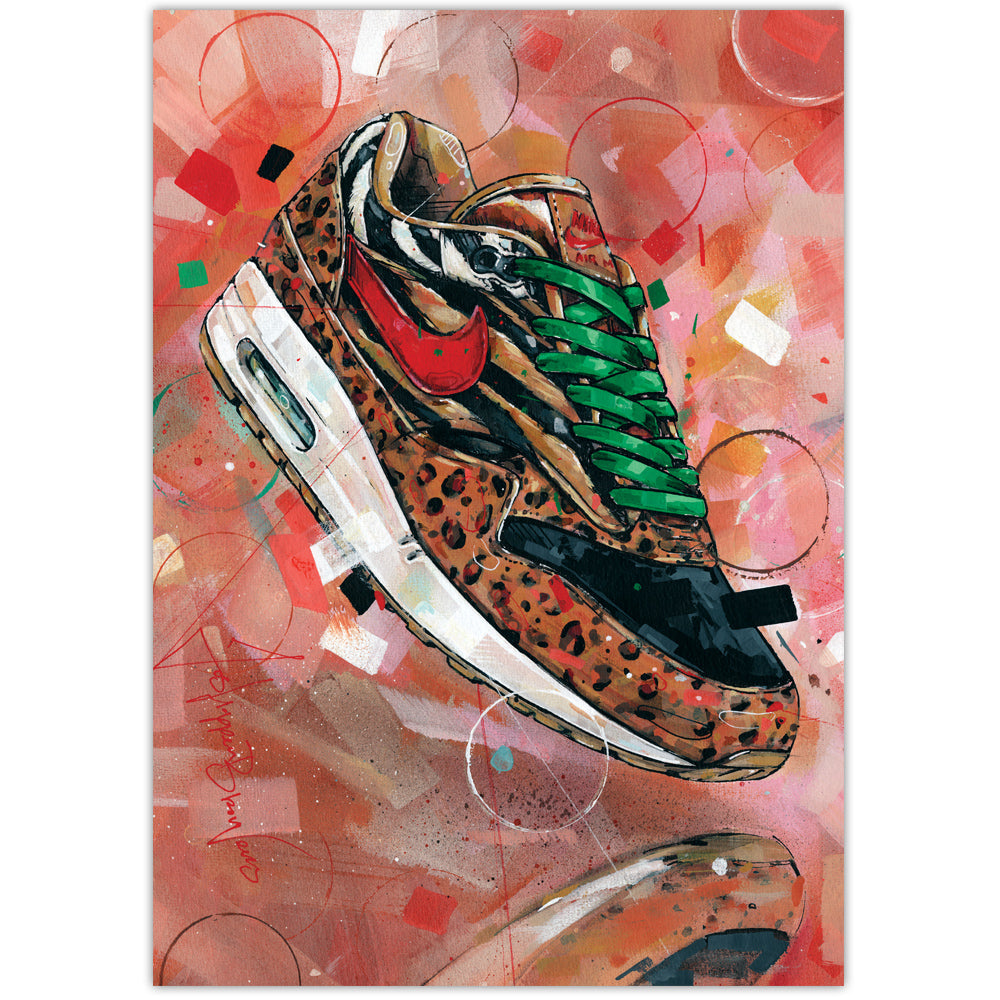 Nike Air Max 1 Animal pack 2.0 imprimé 29,7x42 cm (A3) - encadré et signé