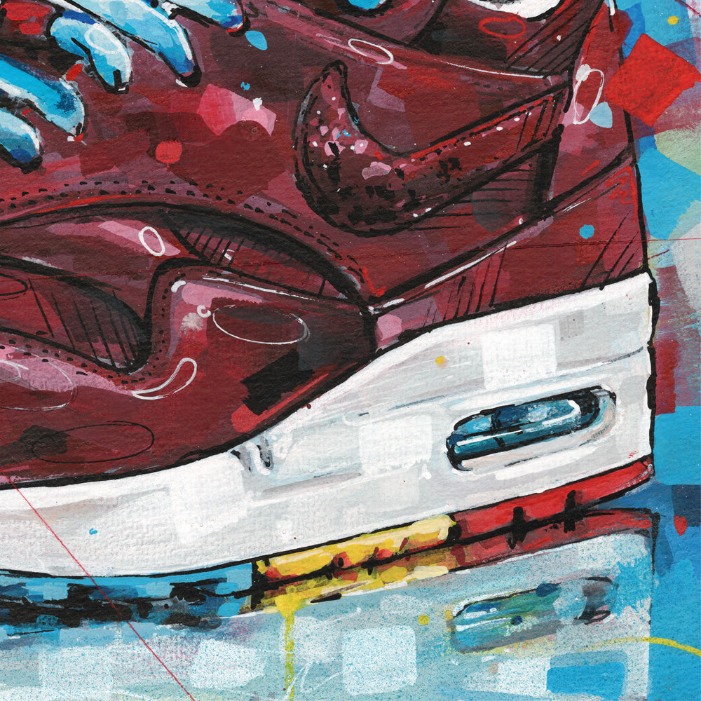 Nike Air Max 1 Parra cherrywood painting 40x30 cm