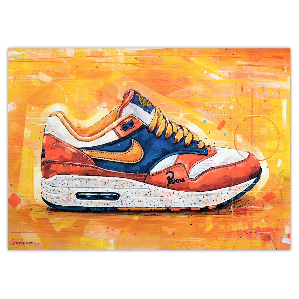 Nike Air Max 1 Parra Albert Heijn Druck 70x50 cm