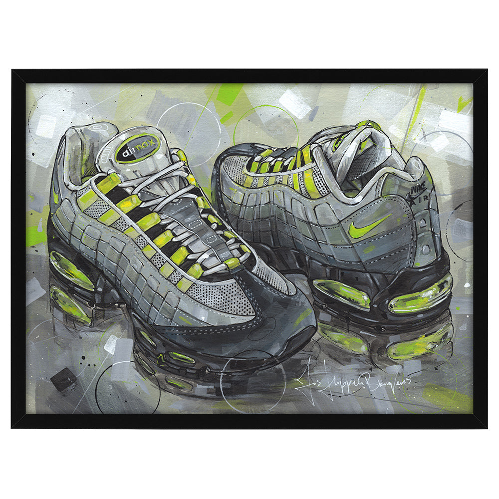 Nike Air Max 95 Neon Malerei 40x30 cm