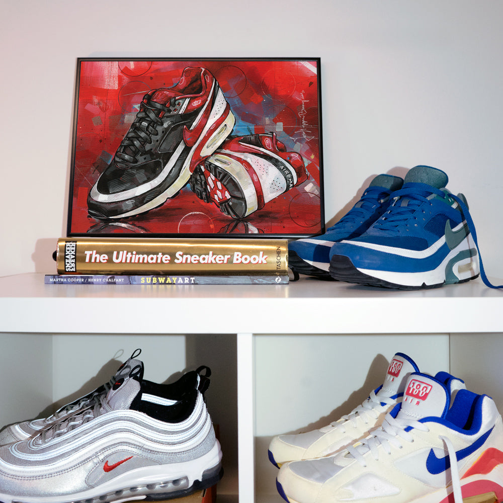 Nike Air Max classic BW varsity red 2 art print