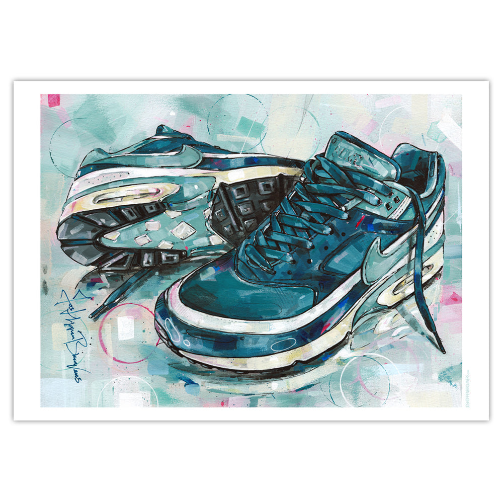 Nike Air Max classic BW marina grey jade imprimé