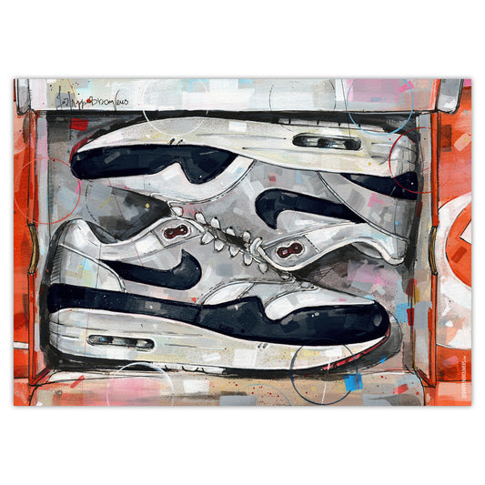 Nike Air Max 1 shoebox OG dark obsidian print
