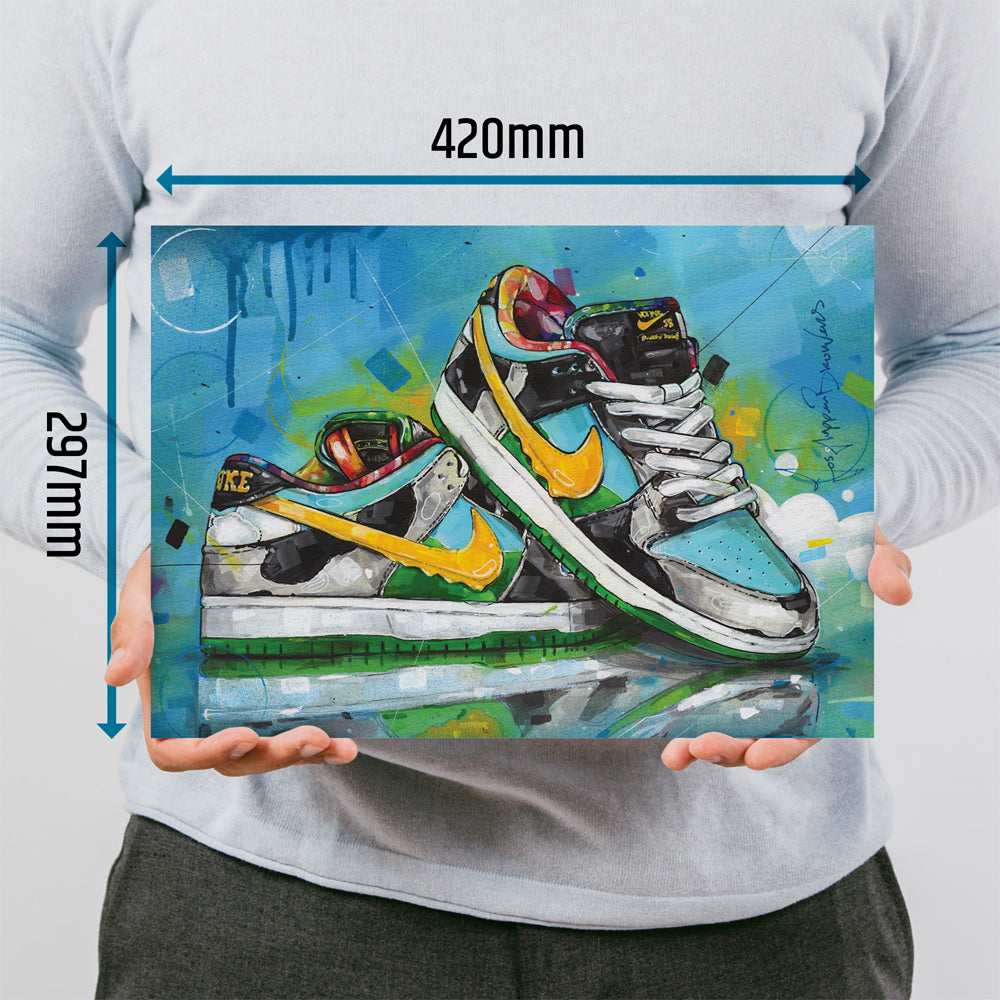 Nike Dunk low SB chunky dunky print 42x29,7 cm (A3)