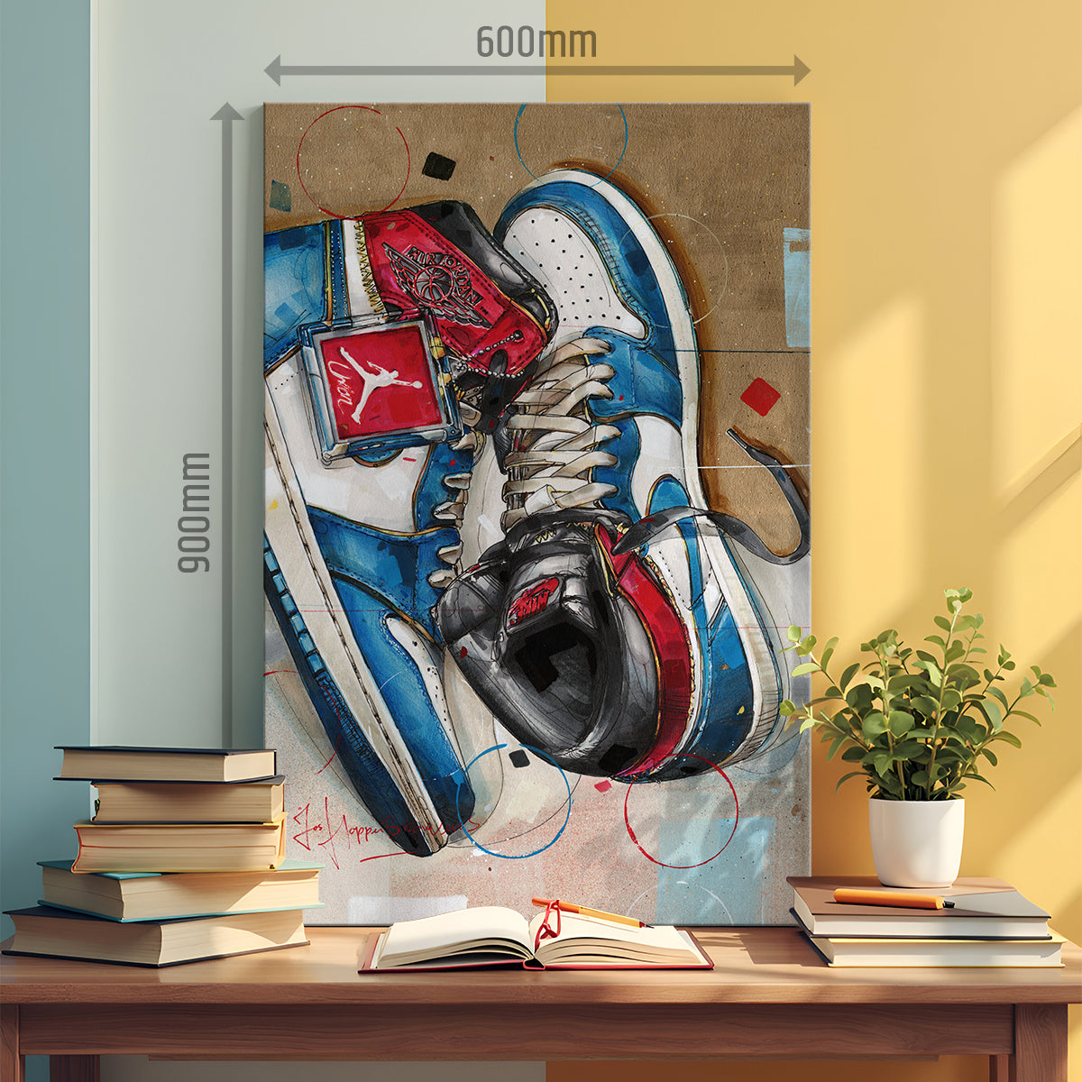 Nike Air Jordan 1 Union LA blue toe canvas