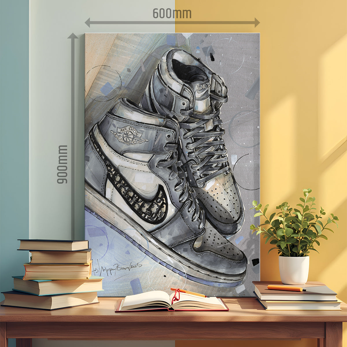 Nike Air Jordan 1 lienzo