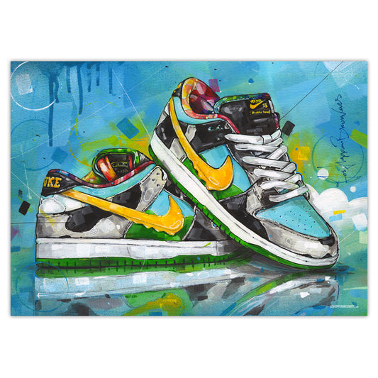 Nike Dunk low SB chunky dunky Druck 