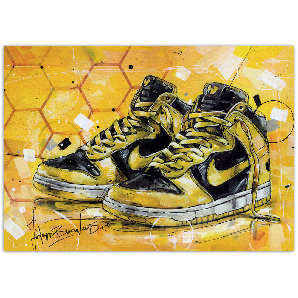 Nike Dunk high Wu-Tang LE Druck 42x29,7 cm (A3)