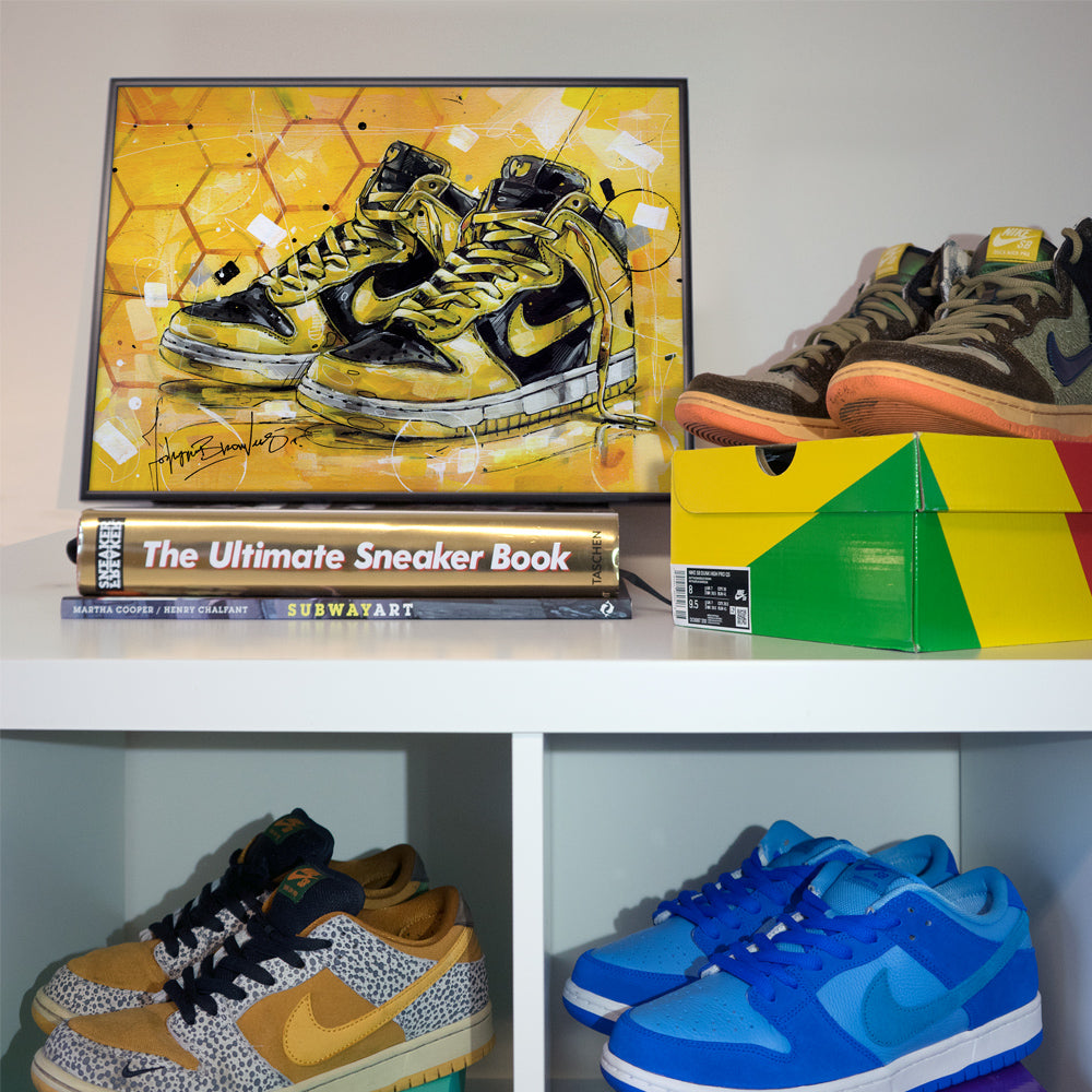 Nike Dunk high honingraat print