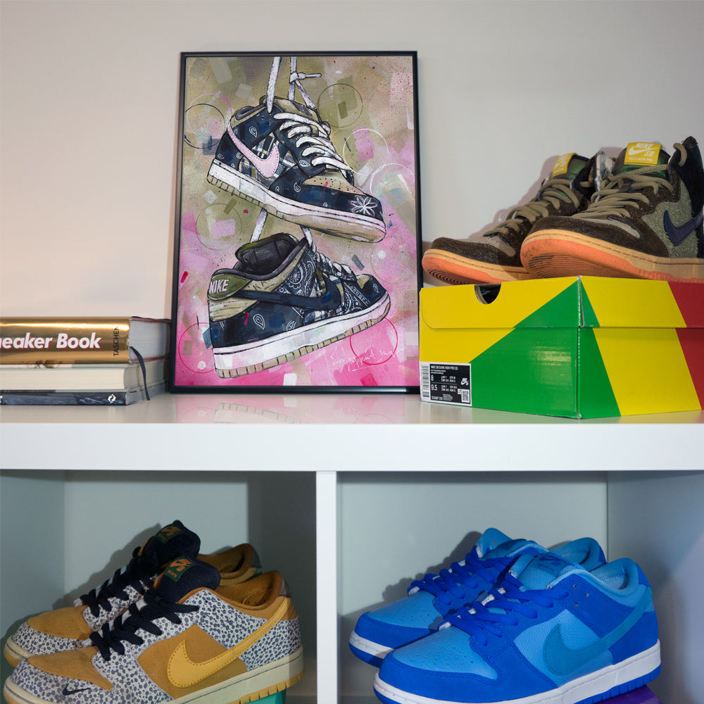 Nike Dunk low SB Druck 