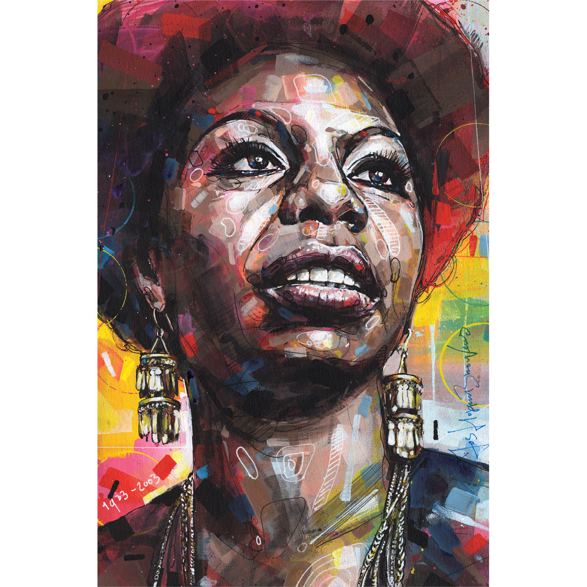 Nina Simone lienzo 40x60 cm