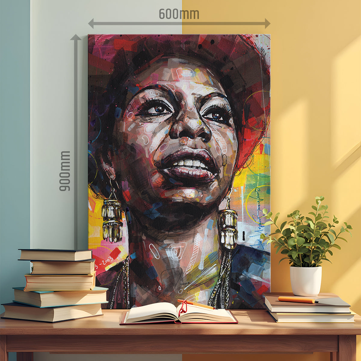 Nina Simone Leinwand