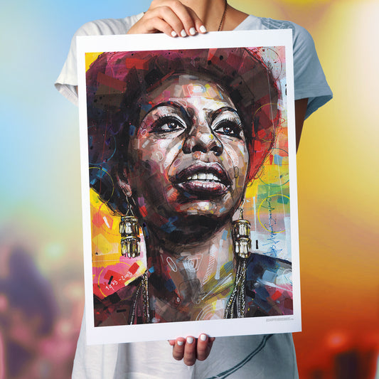 Nina Simone imprimé 50x70 cm