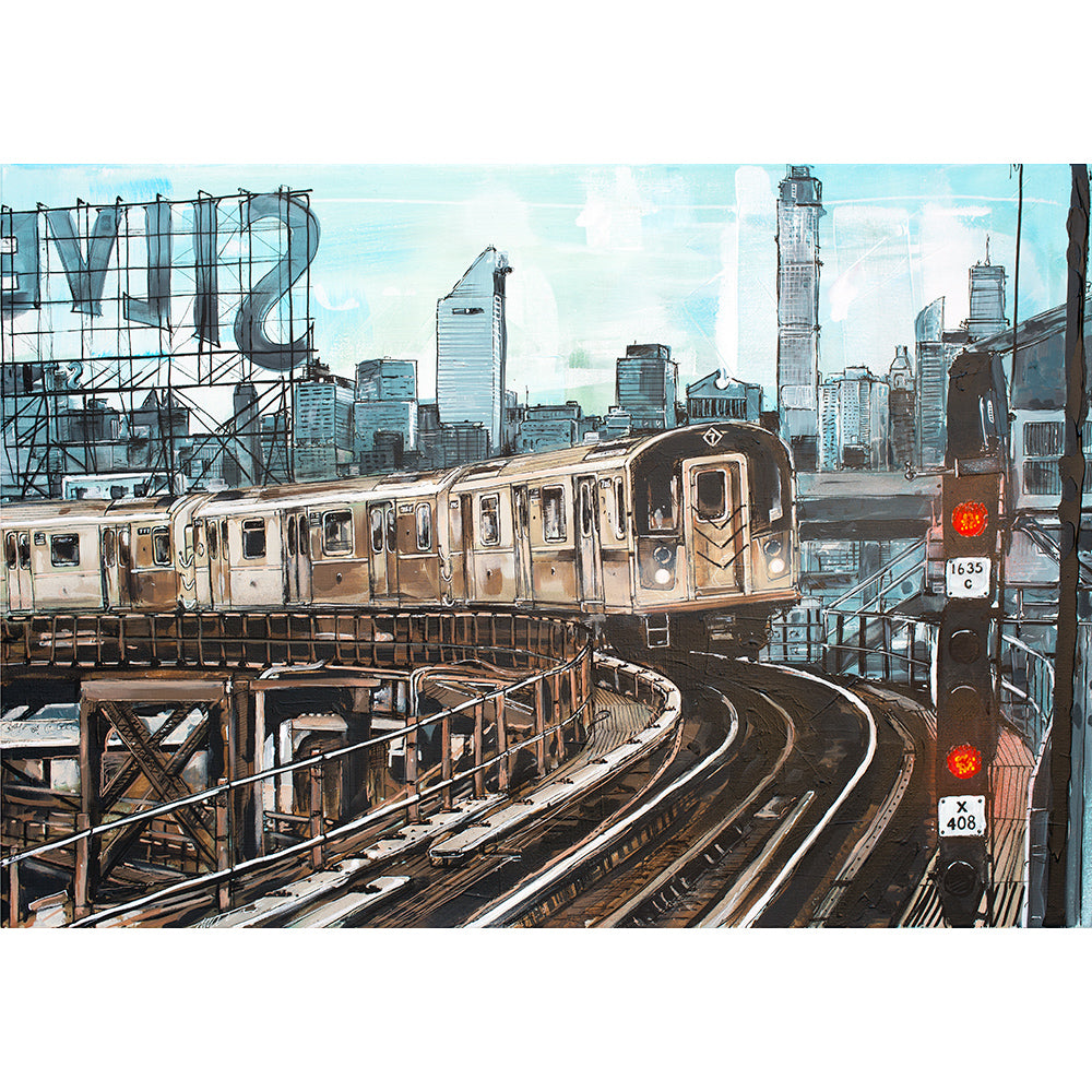 New York subway painting 120x80 cm