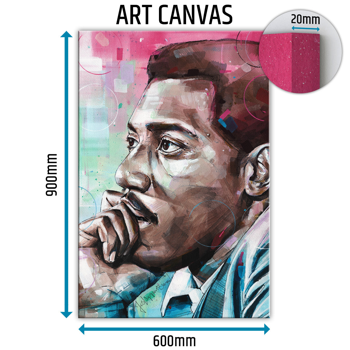 Otis Redding Leinwand