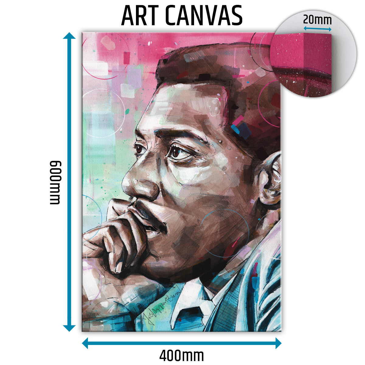 Otis Redding canvas 40x60 cm