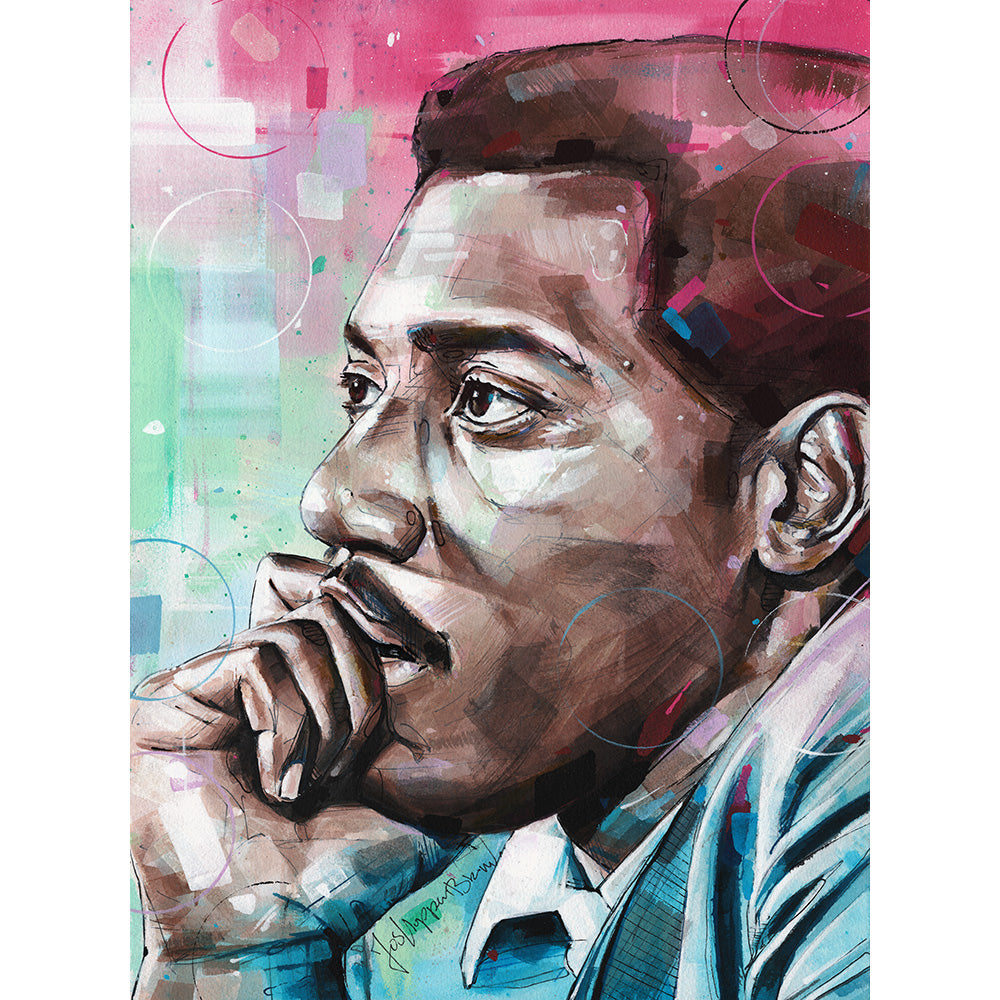 Otis Redding Malerei 28x35 cm (VERKAUFT)