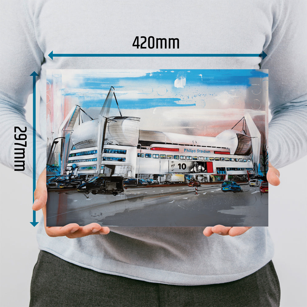 Eindhoven estadio de fútbol estampada