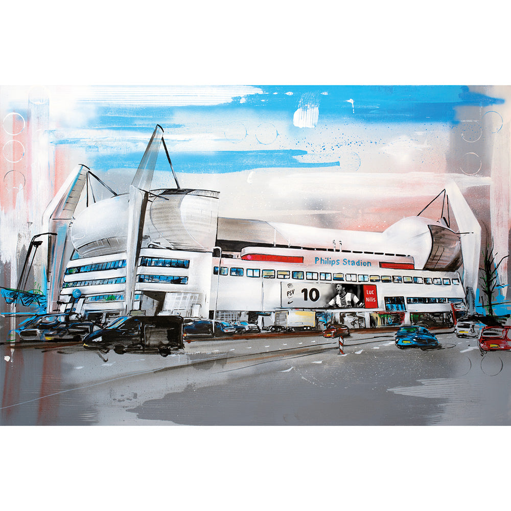 Stade de football d'Eindhoven toile 60x40 cm