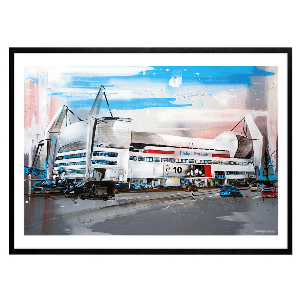 Eindhoven estadio de fútbol estampada