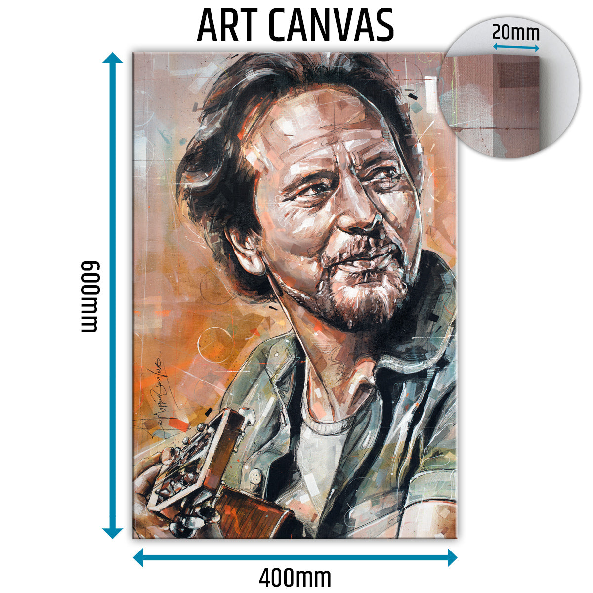 Eddie Vedder 02 lienzo 40x60 cm